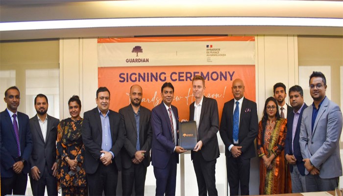 গার্ডিয়ানের বীমা সেবার ওপর আস্থা রাখলো ঢাকাস্থ ফরাসি দূতাবাস দূতাবাসের কর্মীদের বীমা সেবা প্রদান করেব গার্ডিয়ান