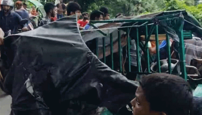 ট্রাকের ধাক্কায় দাঁড়িয়ে থাকা ইজিবাইকের ২ যাত্রী নিহত