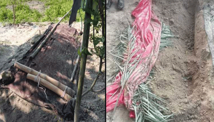 দাফনের তিনদিন পর মরদেহ উত্তোলন, রাতের আঁধারে পুনরায় অন্য স্থানে দাফন