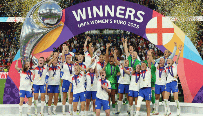 স্পেনকে হারিয়ে নারীদের উয়েফা ইউরো চ্যাম্পিয়ন ইংল্যান্ড স্পেনকে হারিয়ে নারীদের উয়েফা ইউরো চ্যাম্পিয়ন ইংল্যান্ড