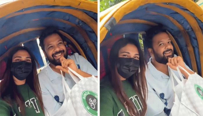 ফুরফুরে মেজাজে বৃষ্টিতে রিকশায় ঘুরছেন মেহজাবীন-রাজীব, দিলেন সুখবর ফুরফুরে মেজাজে বৃষ্টিতে রিকশায় ঘুরছেন মেহজাবীন-রাজীব, দিলেন সুখবর