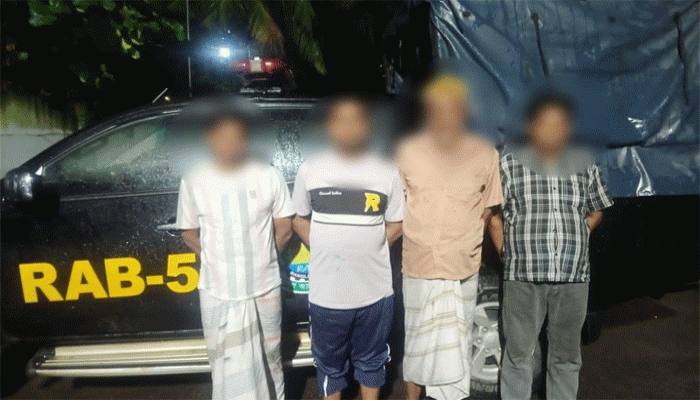 রাজশাহী নগরীতে যুবলীগ ও আ’লীগ নেতা-সহ গ্রেফতার ৪