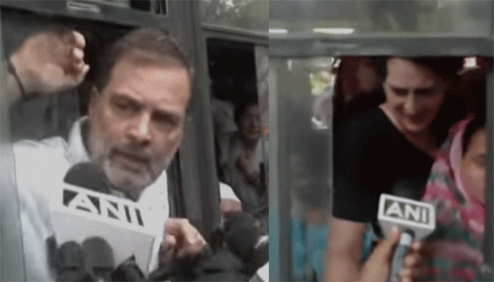 দিল্লিতে রাহুল ও প্রিয়াঙ্কা গান্ধী আটক দিল্লিতে রাহুল ও প্রিয়াঙ্কা গান্ধী আটক