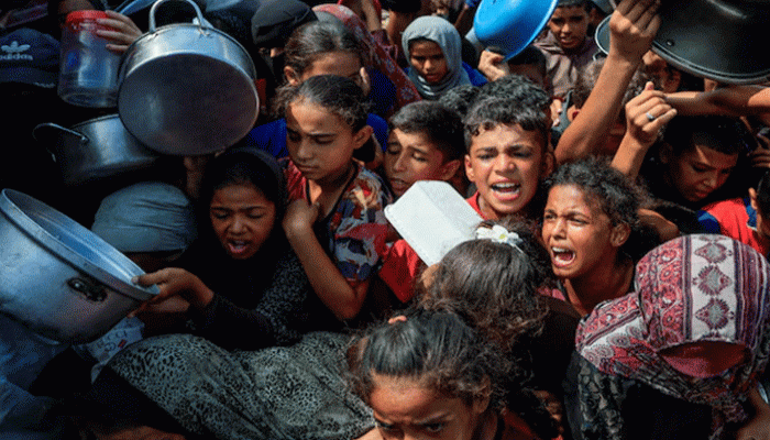 গাজায় দুর্ভিক্ষ ঘোষণা জাতিসংঘ সমর্থিত সংস্থার