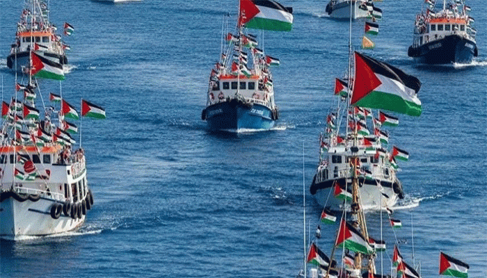 গ্লোবাল সুমুদ ফ্লোটিলার জাহাজ ডুবিয়ে দেওয়ার পরিকল্পনা ইসরায়েলের
