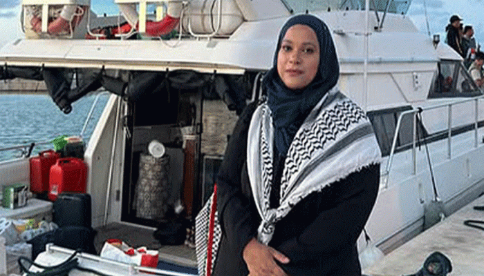 বাংলাদেশি বংশোদ্ভূত সাহসী কন্যা রুহি লোরেন, আছেন ফ্লোটিলা বহরে