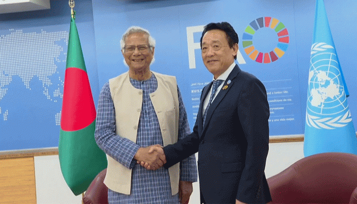 এফএও’র কাছে নয়া তিন খাতে সহায়তা চাইলেন প্রধান উপদেষ্টা