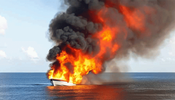 প্রশান্ত মহাসাগরে ধ্বংস করা হল আরও এক মাদকবোঝাই নৌকা! প্রশান্ত মহাসাগরে ধ্বংস করা হল আরও এক মাদকবোঝাই নৌকা!