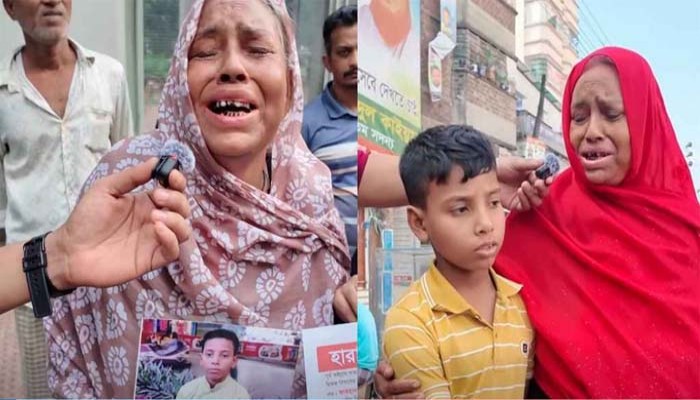 মায়ের কান্নার ভিডিও দেখে ফারহানকে ফেরত দিয়ে গেল অপহরণকারী