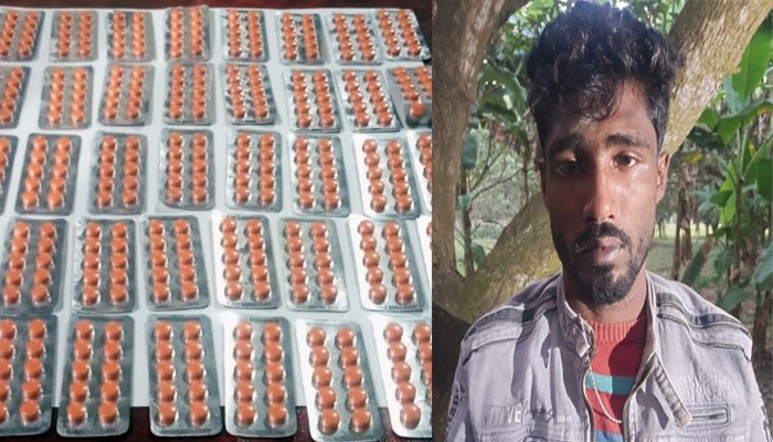 টাংগন এলাকার মাদক কারবারী মিজান চারঘাটে বিপুল পরিমান ট্যাপেন্টাডল সহ গ্রেফতার