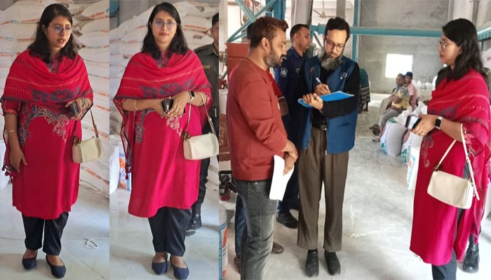 মোহনপুরে বিএসটিআই লাইসেন্সবিহীন ফ্লাওয়ার মিলকে ১০ হাজার টাকা জরিমানা