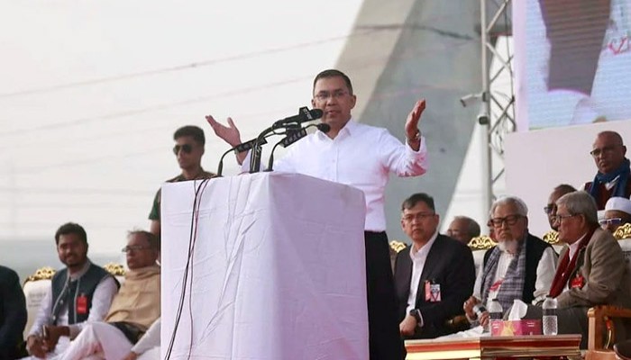 ঢাকায় ৩০০ ফিটে সংবর্ধনা অনুষ্ঠানে তারেকের ধীর ও শান্ত থাকার আহ্বান