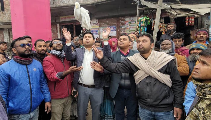 সিংড়ায় পরিবেশ কর্মীদের অভিযানে ৫টি বক অবমুক্ত করলো ইউএনও