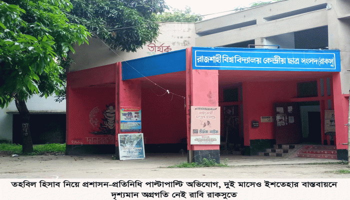 দুই মাসেও রাকসুর সংস্কার অচল, তহবিল হিসাব নিয়ে টানাপোড়েন