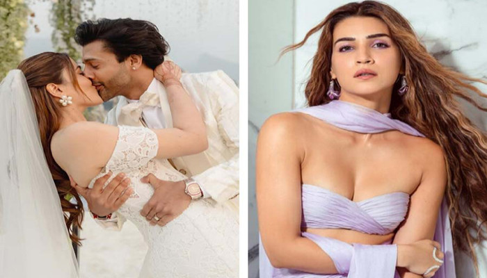নূপুর সেনন ও স্টেবিন বেন গাঁটছড়া বাঁধলেন উদয়পুরে