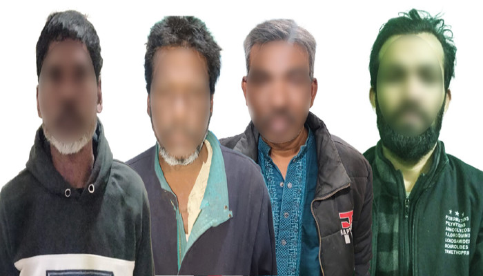 নগরীতে মাদক-সহ চারজন কারবারি গ্রেফতার