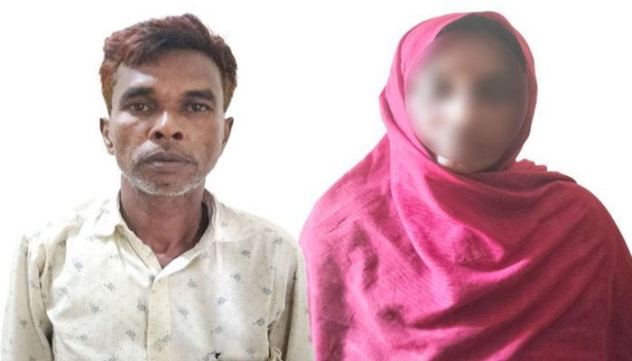 কর্ণহার থানায় গাঁজা ও নারীসহ দুই মাদক কারবারী গ্রেফতার