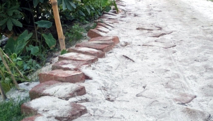কাবিটা প্রকল্পে অনিয়ম, উঠে যাচ্ছে রাস্তার ইট