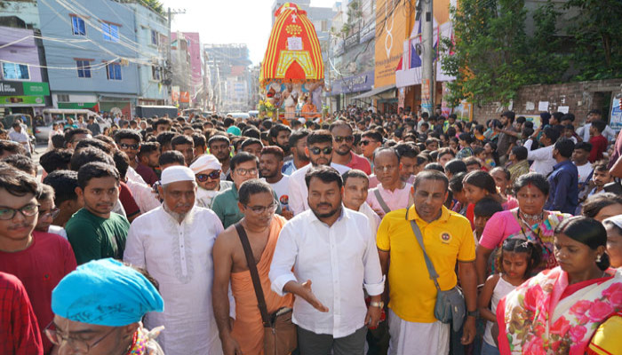 রাজশাহীতে ঐতিহ্যবাহী রথযাত্রা উৎসব শুরু