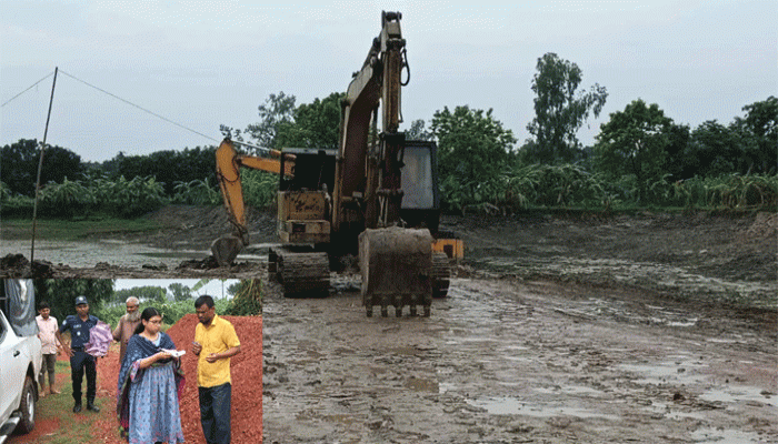 সিংড়ায় কৃষি জমি কেটে পুকুর খনন: ৫০ হাজার টাকা জরিমানা