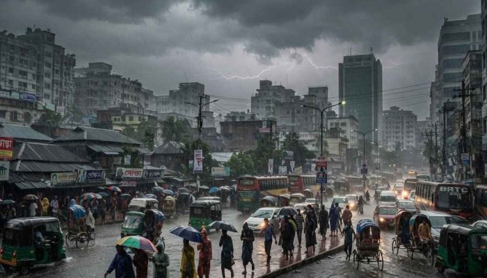 ঢাকাসহ সারাদেশে ঝড়বৃষ্টি হতে পারে টানা ৫ দিন