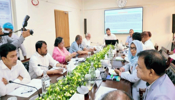 সিটি কর্পোরেশনসমূহের খেলার মাঠের সুব্যবস্থাকরণ উপলক্ষে যুব ও ক্রীড়া মন্ত্রণালয়ের আলোচনা সভা অনুষ্ঠিত