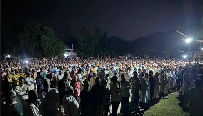 রাণীশংকৈলে জামায়াতের উপজেলা নায়েবে আমিরের জানাজায় হাজারো মুসুল্লির ঢল:এলাকায় শোকের ছায়া