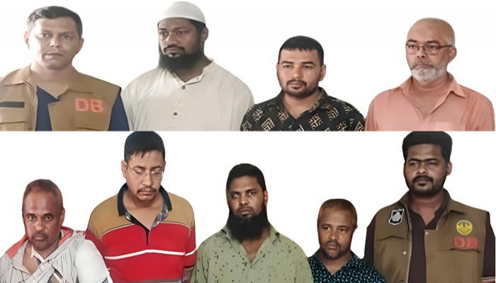 সাহেববাজার স্বর্ণপট্টির ​কারূশ্রী জুয়েলার্স চুরির ৫ ভরি স্বর্ণ উদ্ধার, গ্রেফতার ৮