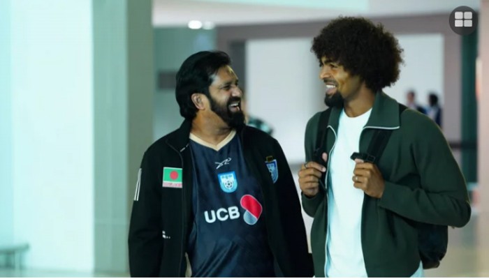 ইন্দোনেশিয়ায় বাংলাদেশ দলের সঙ্গে যোগ দিলেন হামজা চৌধুরী