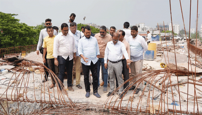 রাজশাহী মহানগরীতে নির্মাণাধীন তিনটি ফ্লাইওভার পরিদর্শন করলেন রাসিক প্রশাসক