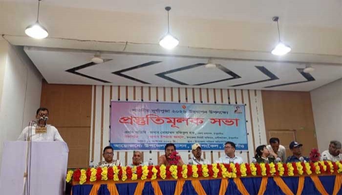 রাণীশংকৈলে দুর্গাপূজা উপলক্ষে প্রস্তুতি সভা, ৫৫ মণ্ডপের নিরাপত্তায় জোর
