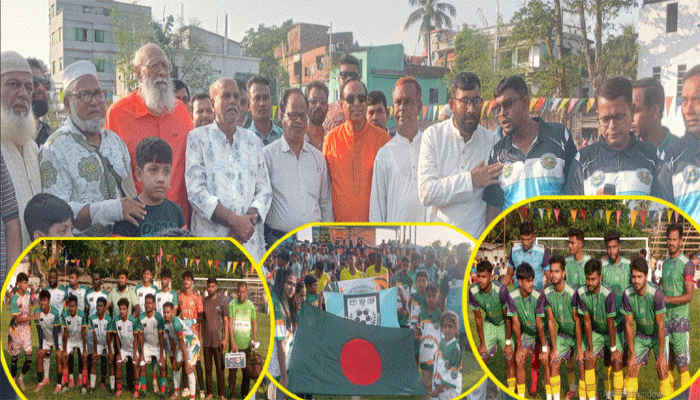 আত্রাইয়ে মোল্লা আজাদ স্মৃতি ফুটবল টুর্নামেন্টের উদ্বোধন, প্রথম ম্যাচে সিরাজগঞ্জ একাদশের জয়