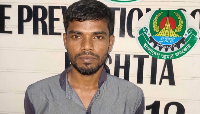 পুঠিয়ার হত্যা মামলার আসামি কুষ্টিয়ায় গ্রেফতার