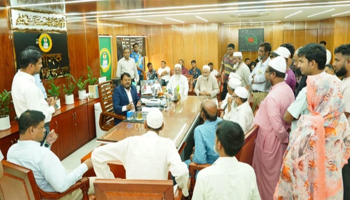 রাসিক প্রশাসকের সঙ্গে ২৩ নম্বর ওয়ার্ডবাসীর সৌজন্য সাক্ষাৎ ও মতবিনিময়